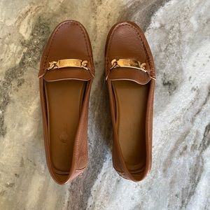 Coach “Olive” Brown Leather Loafers